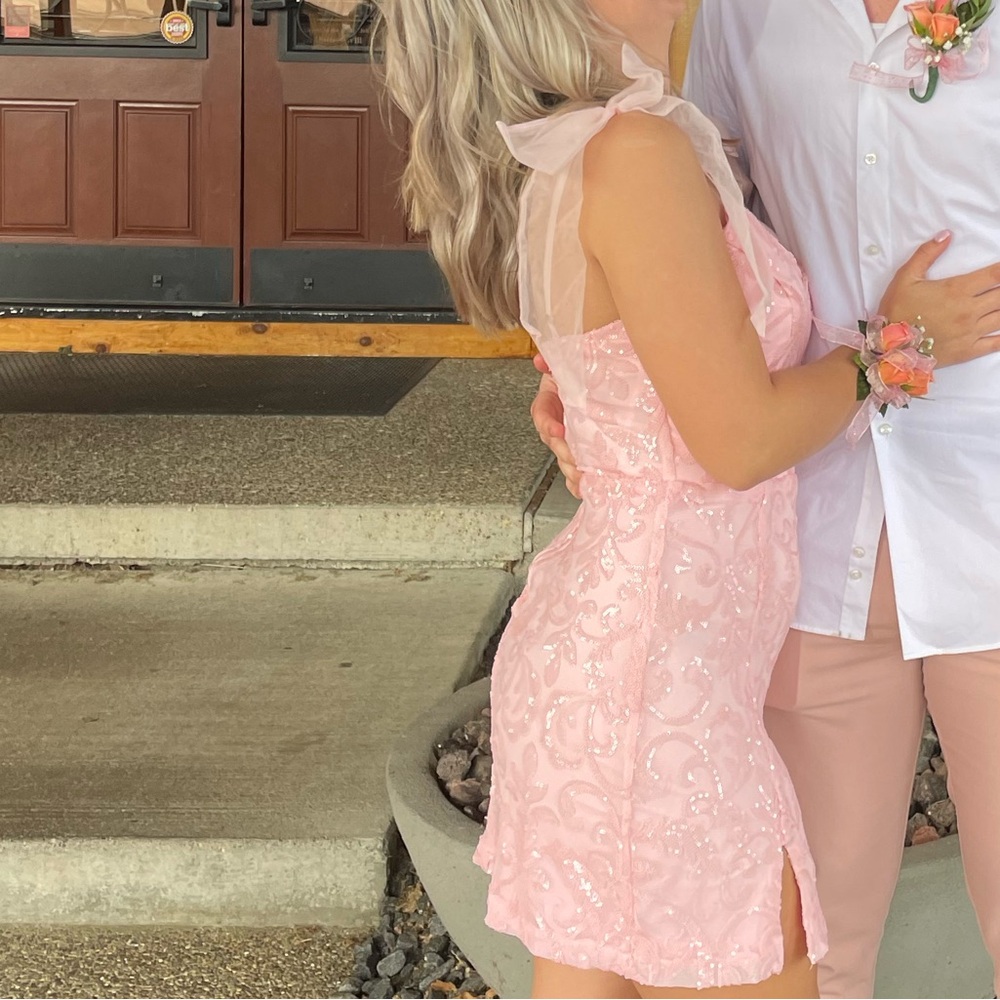 Pink Lace Dress